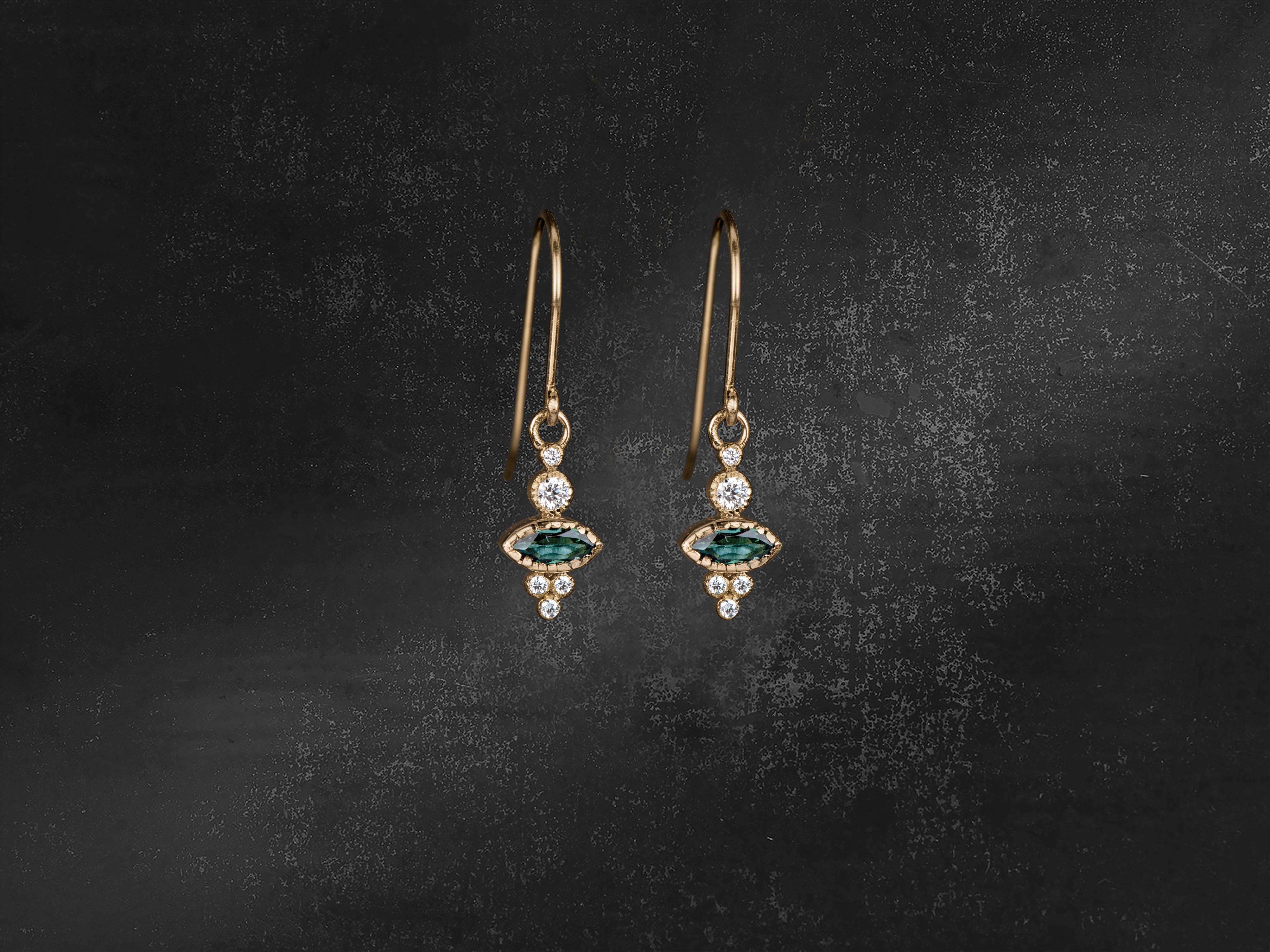 BO JIN TOURMALINES MARQUISES, DIAMANTS OR JAUNE