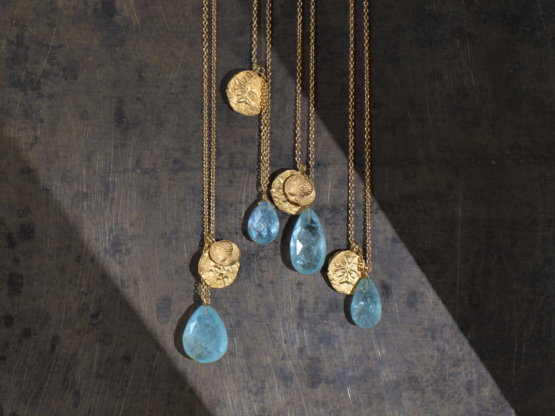 Collier Delphes Briolettes Vermeil — bijou signature Emmanuelle Zysman en argent ou vermeil, élégant et intemporel
