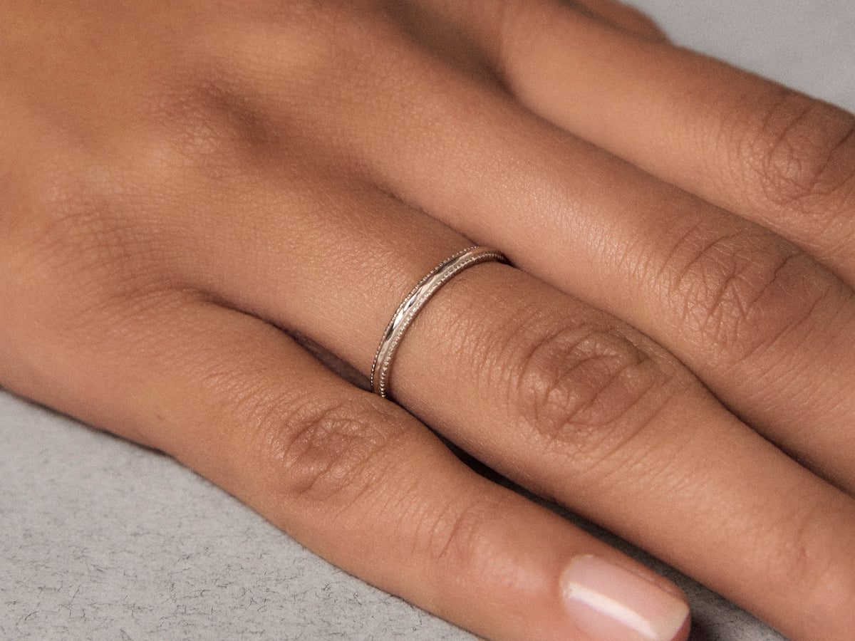 Diane PM platinum wedding ring