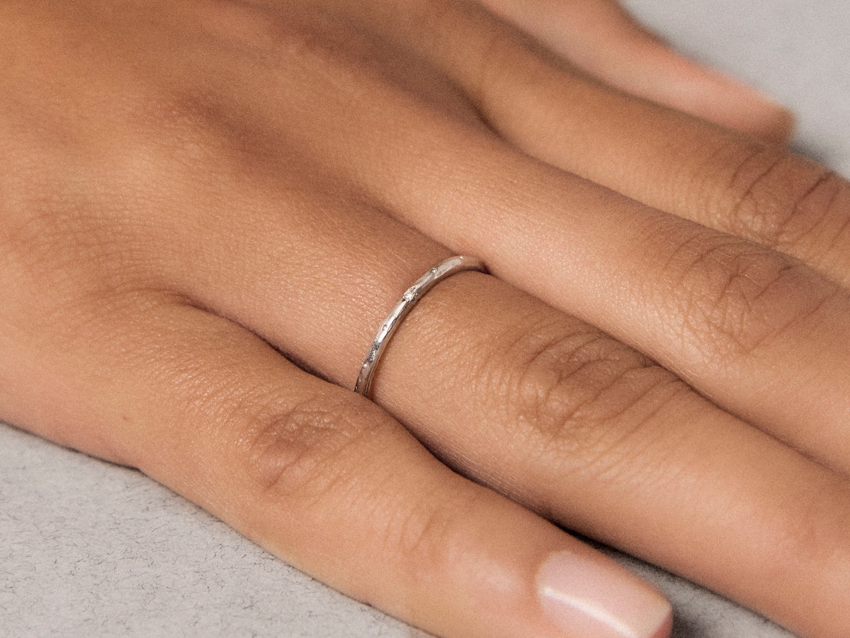 Anneau Marion platine 4 diamants