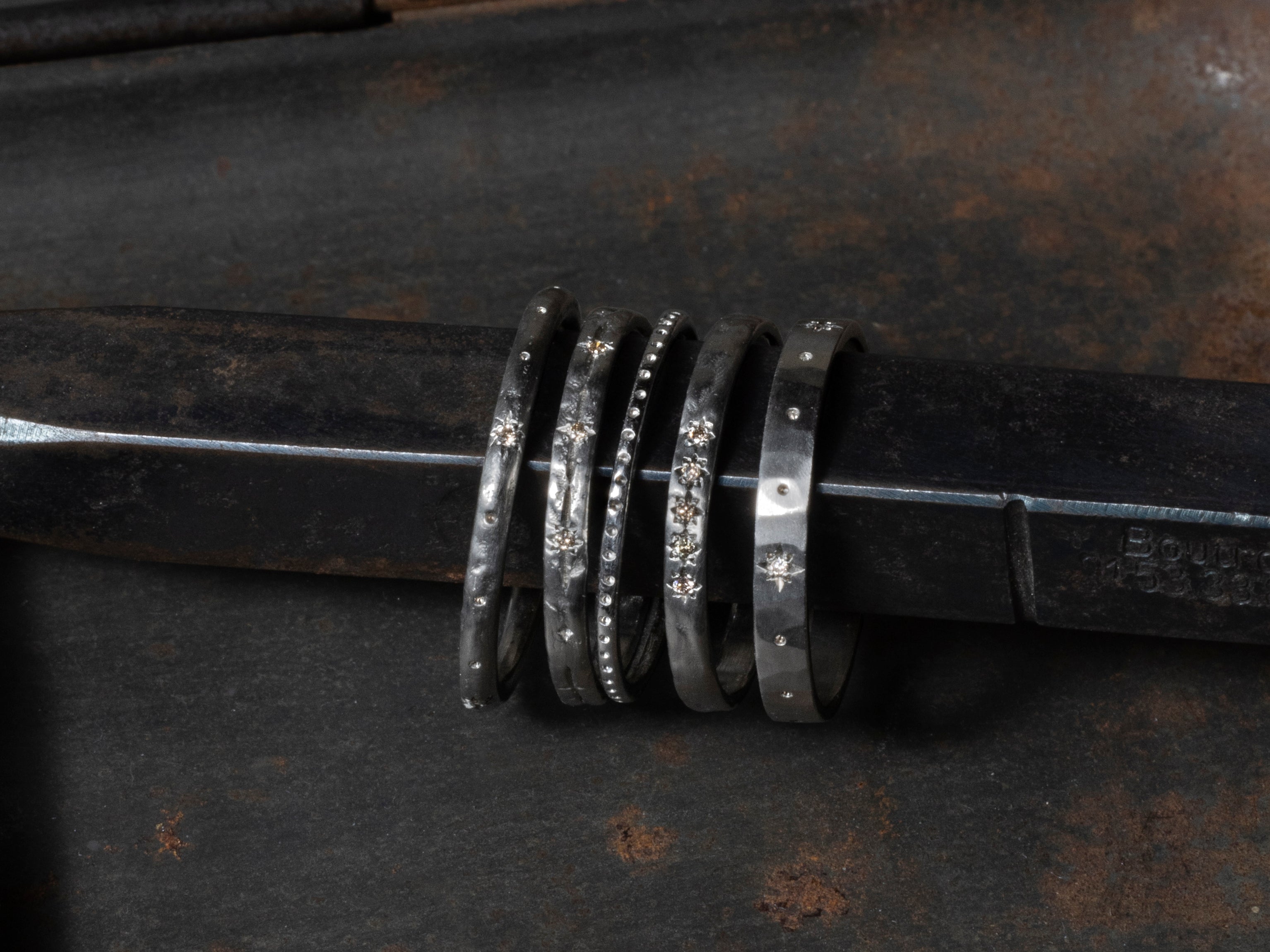 Anneau Dots PM platine