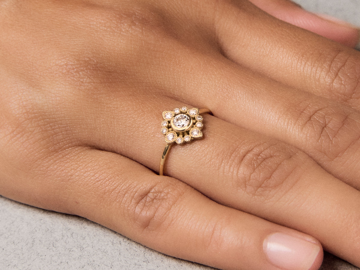 Bague Sagan diamant 0,25cts or jaune
