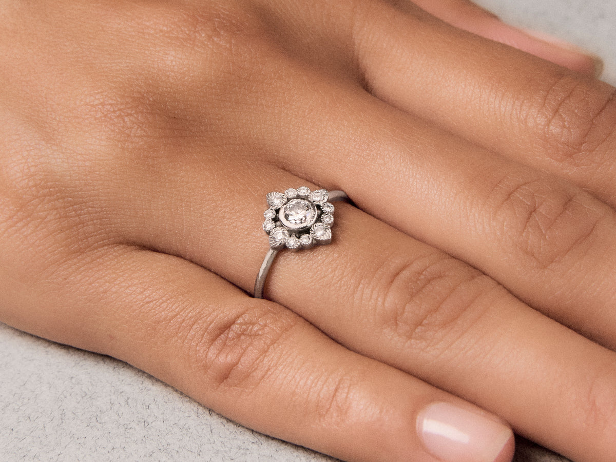 Bague Sagan diamant 0,24cts platine