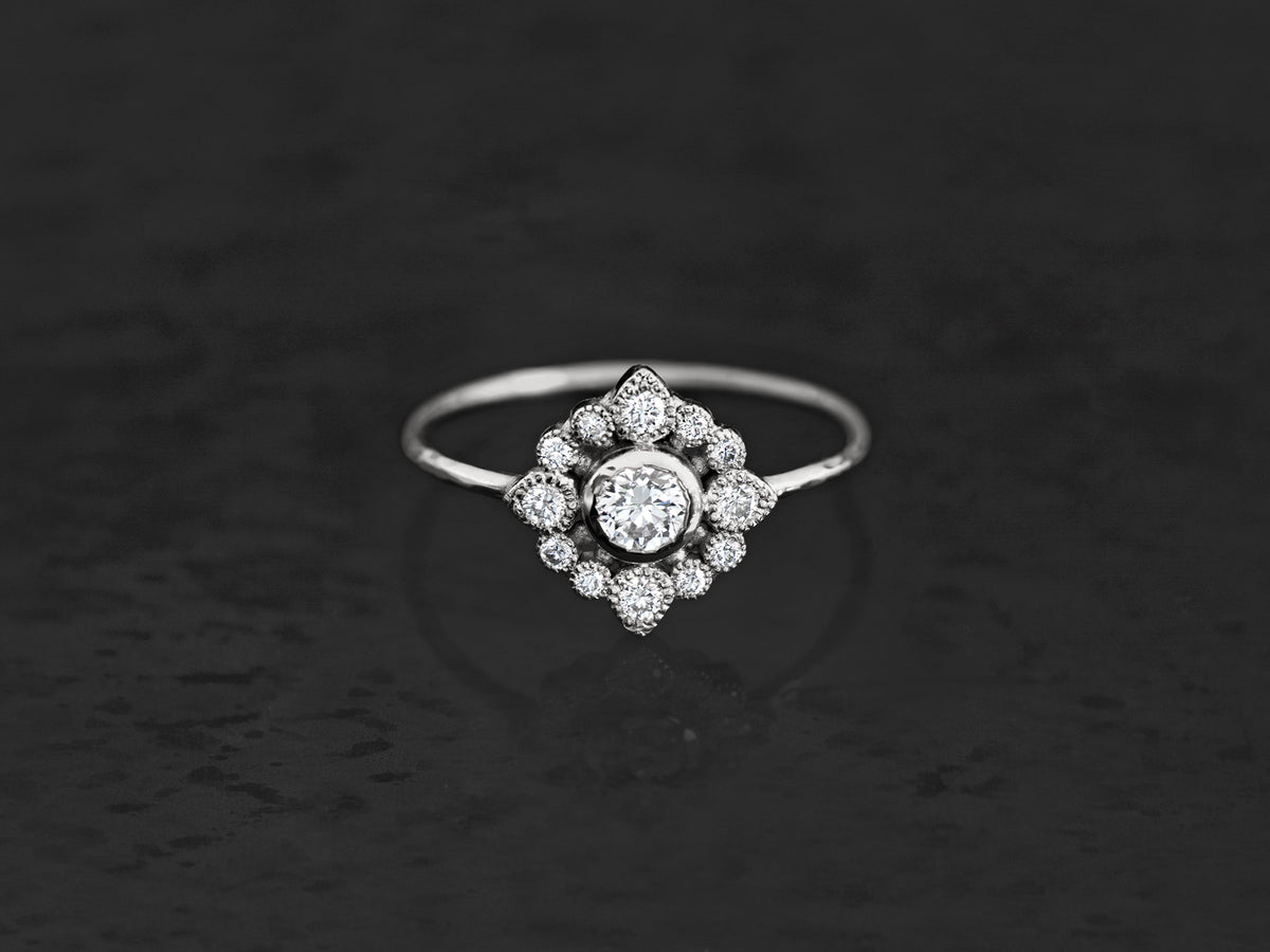 Bague Sagan diamant 0,24cts platine