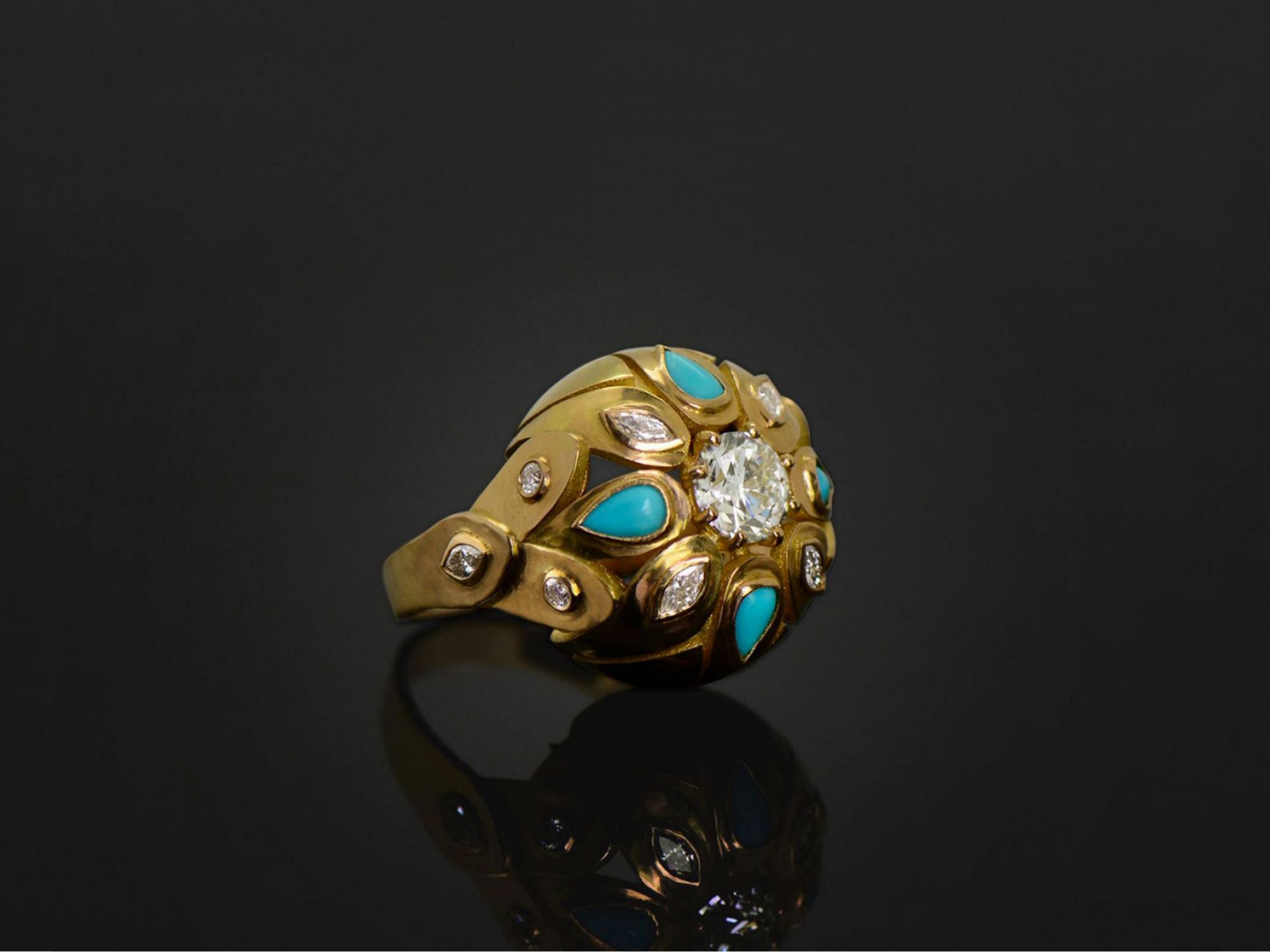 Bague Maja Diamant – bijou artisanal signé Emmanuelle Zysman