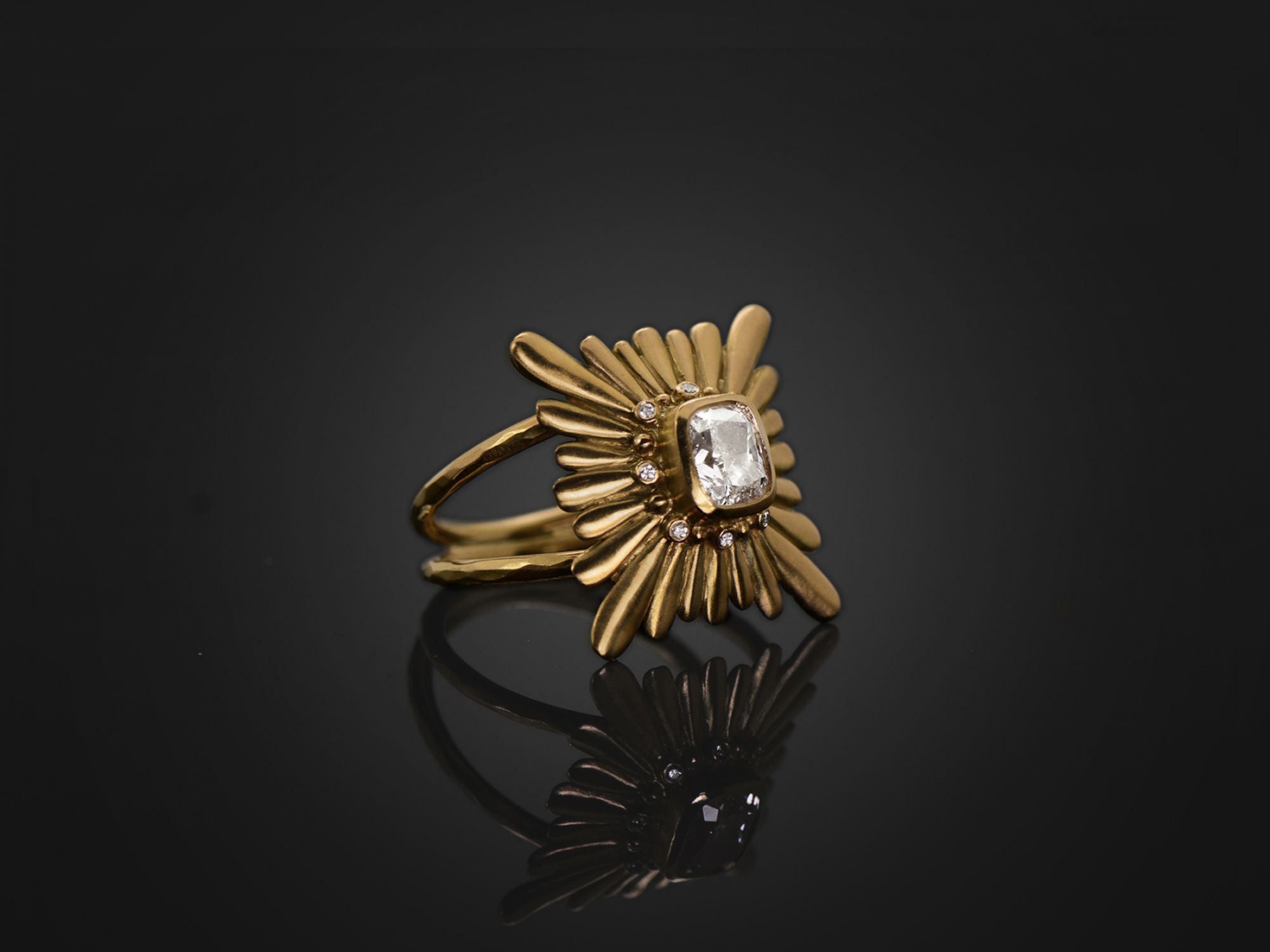 Bague Mila Diamant – bijou artisanal signé Emmanuelle Zysman