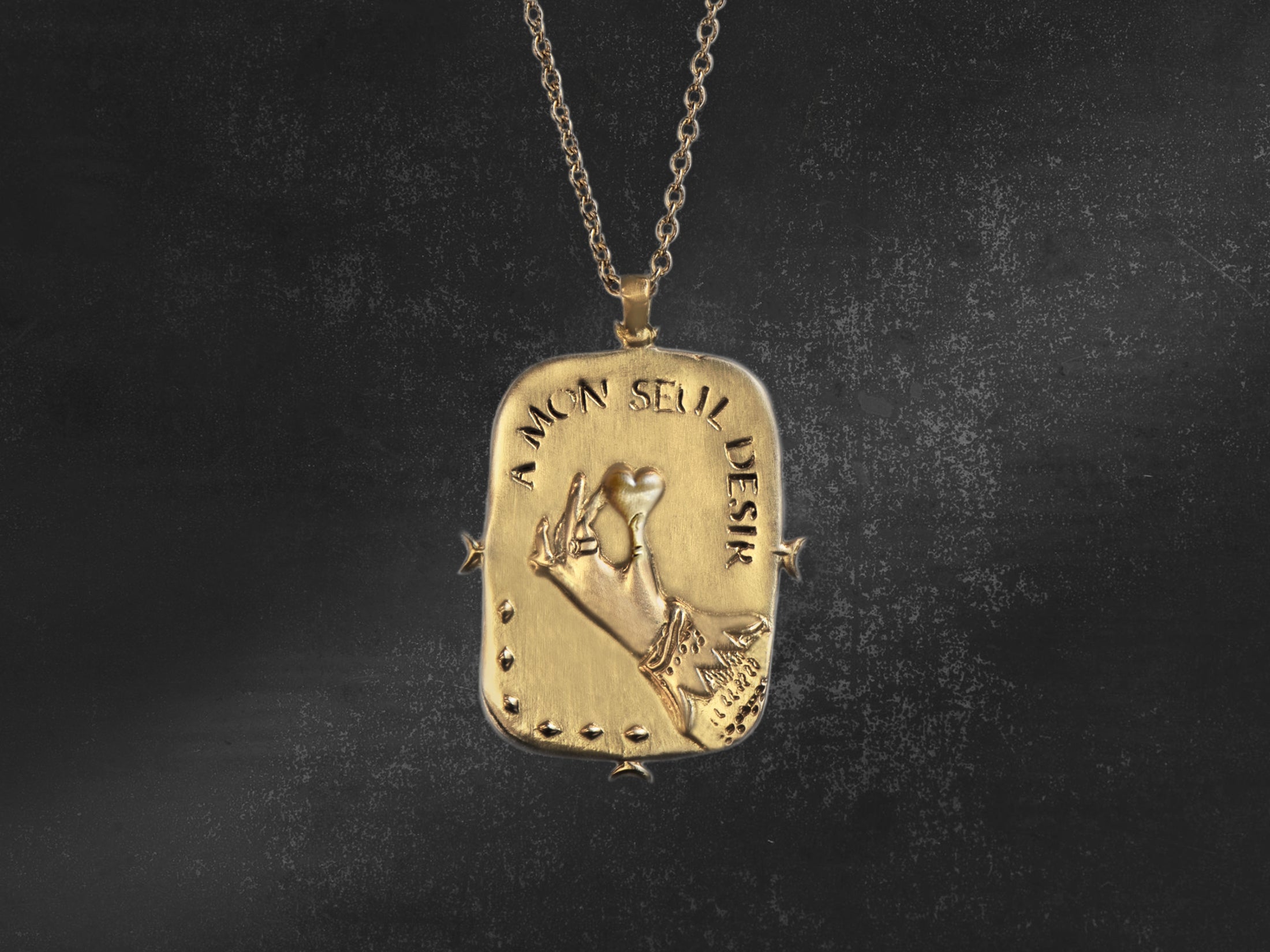 Collier A Mon Seul Désir vermeil – bijou artisanal signé Emmanuelle Zysman