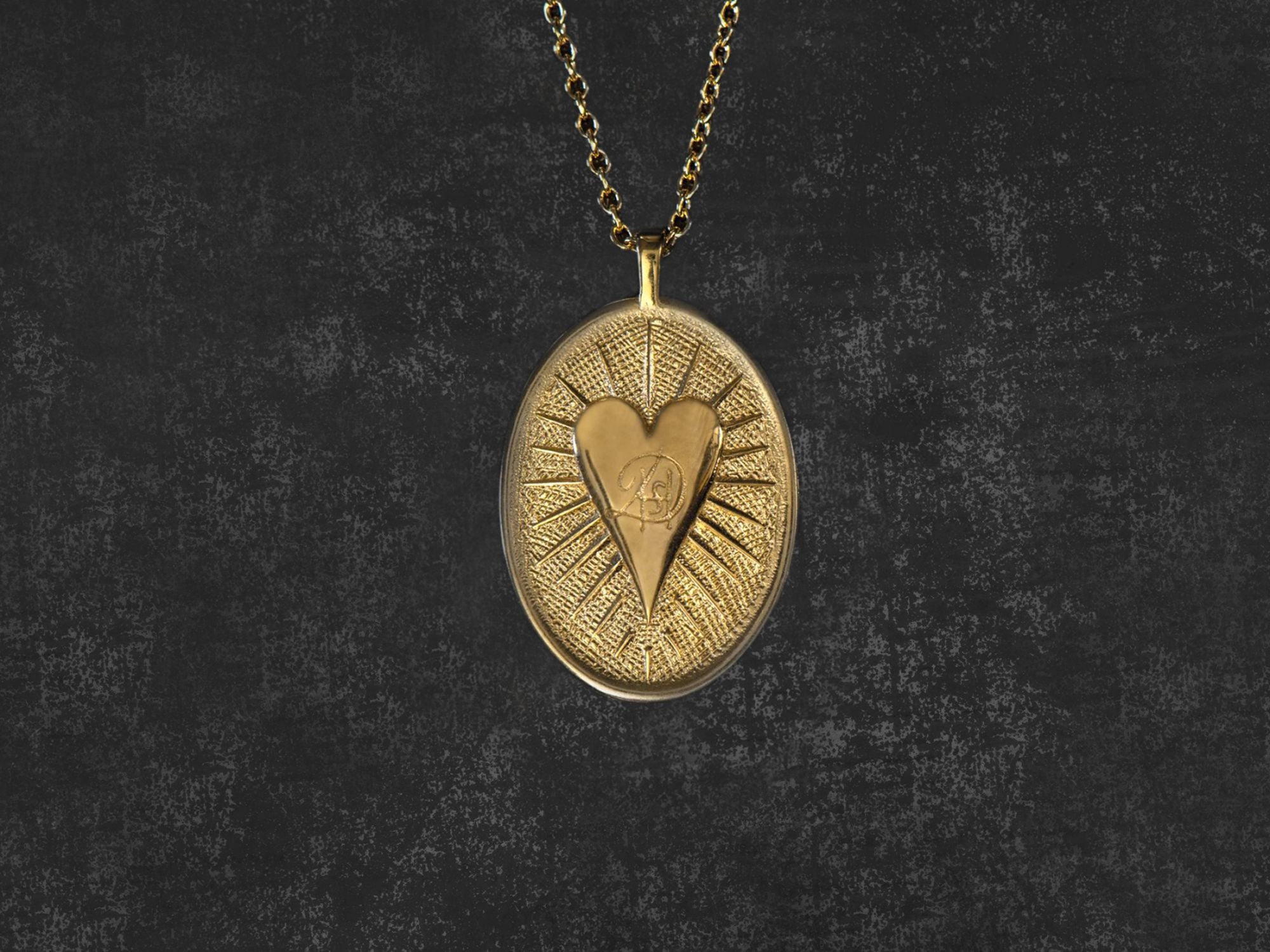 Collier Dracones Ovale Devise Vermeil – bijou artisanal signé Emmanuelle Zysman