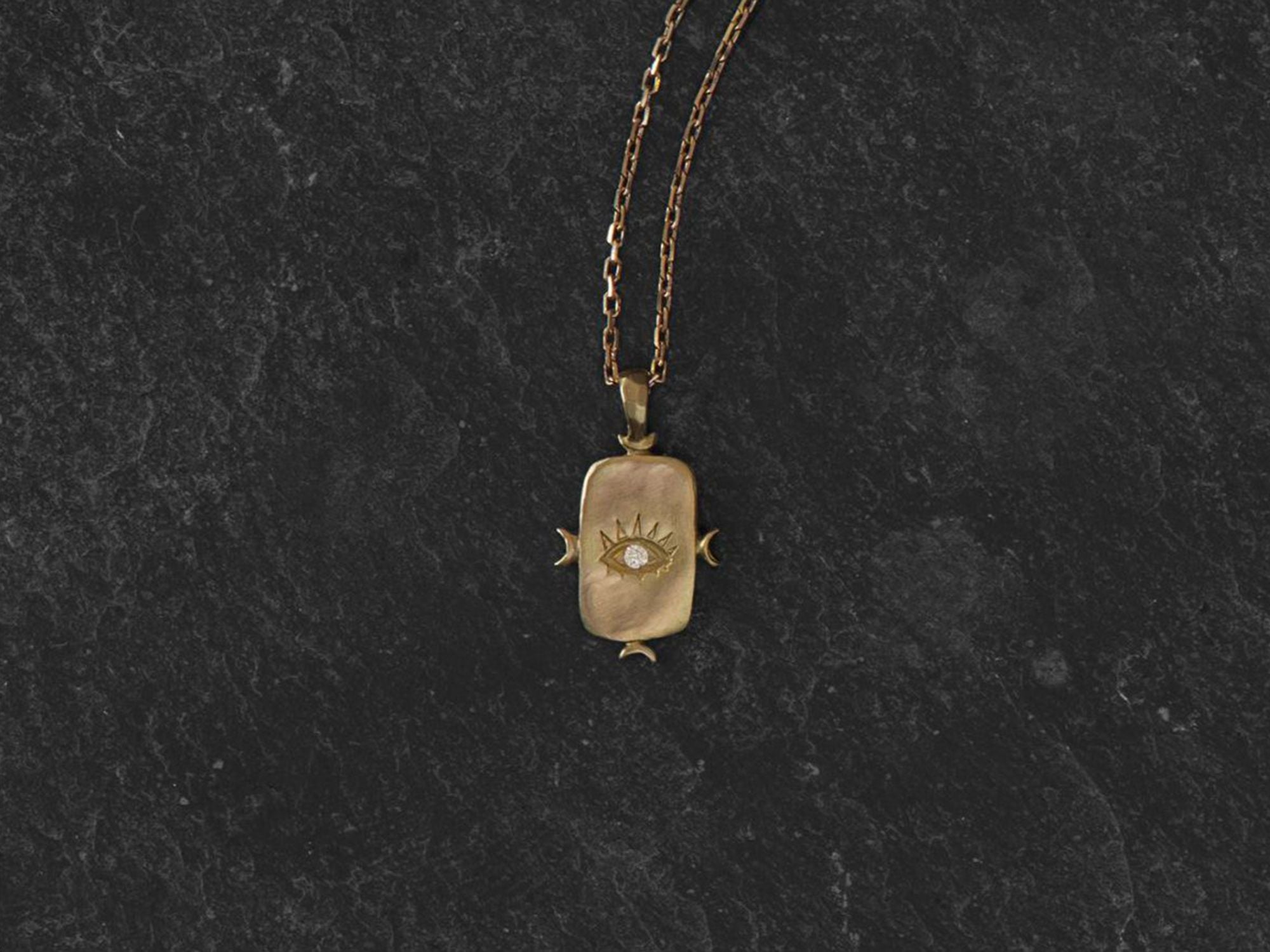 Collier Viviane or jaune – bijou artisanal signé Emmanuelle Zysman