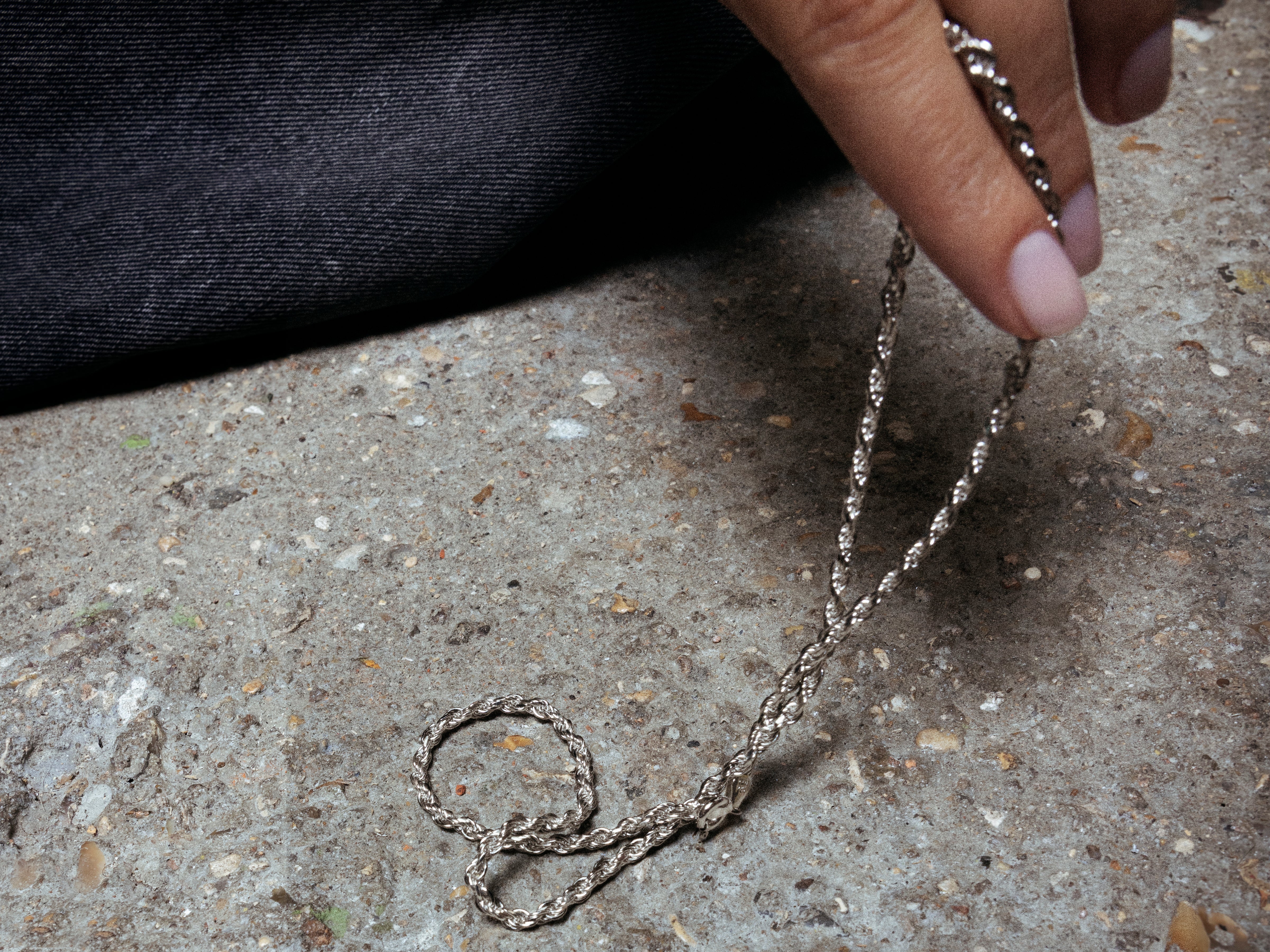 Chaîne corde 1,4 argent