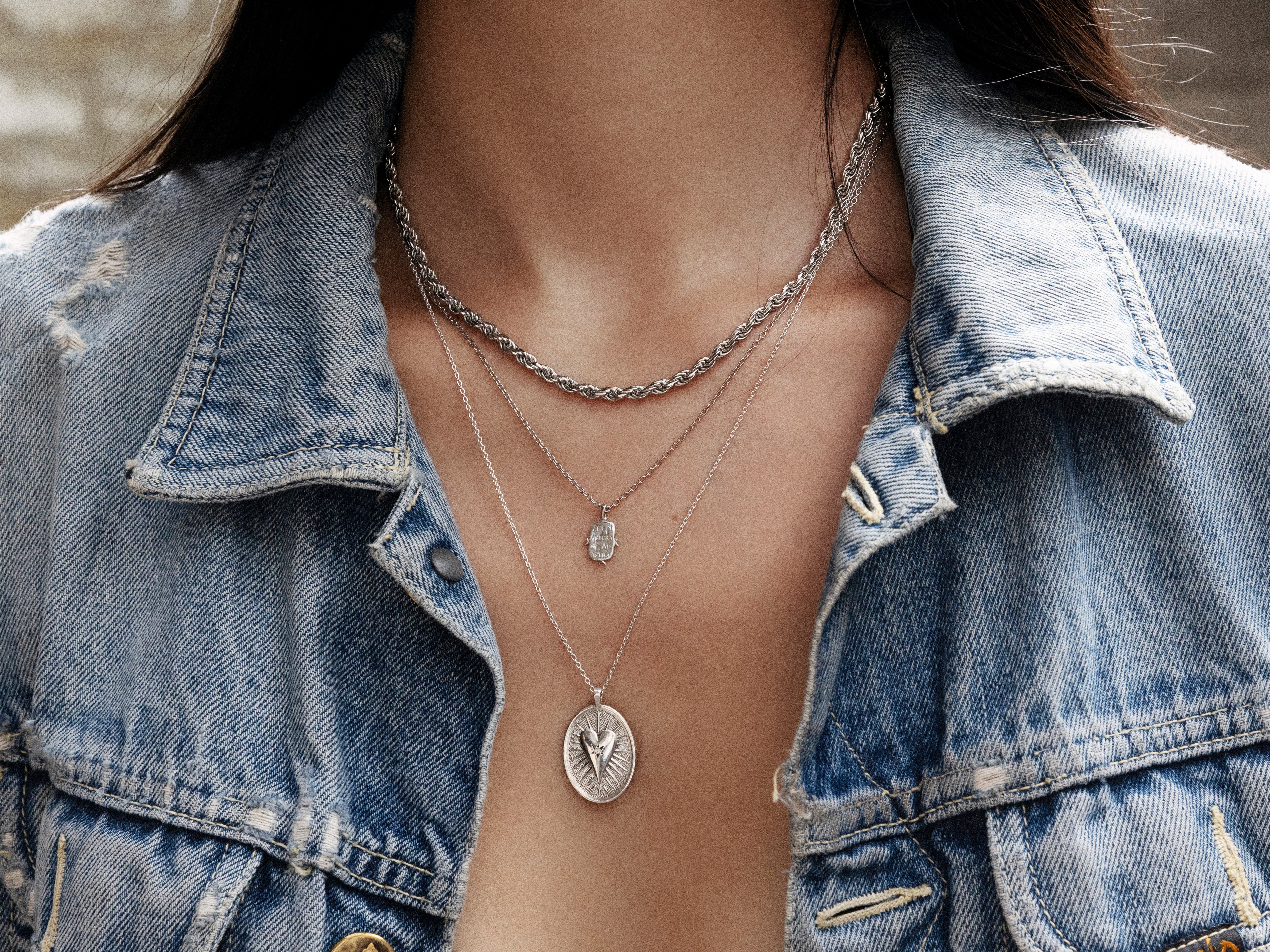 Collier Ad Astra argent