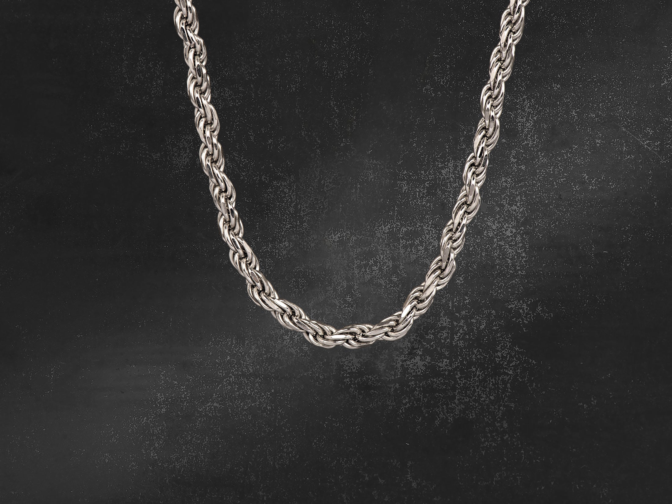 Chaîne corde 2,3 argent