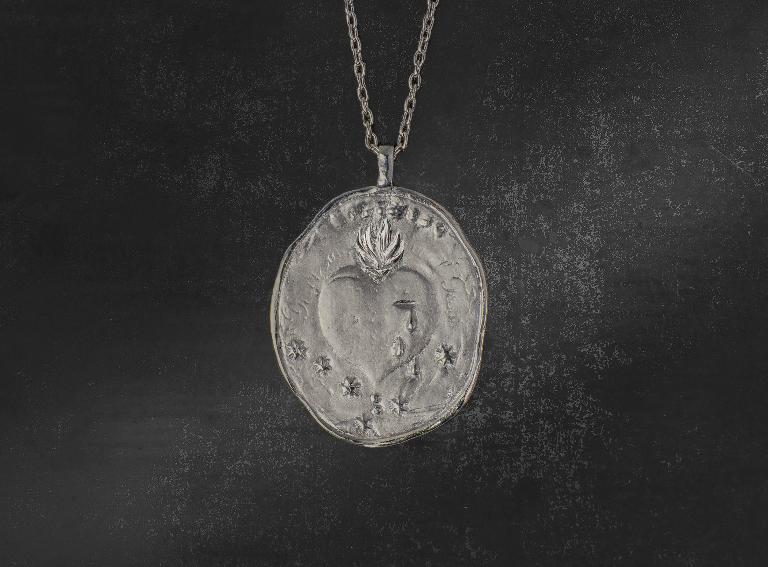 Collier Personal Jesus argent