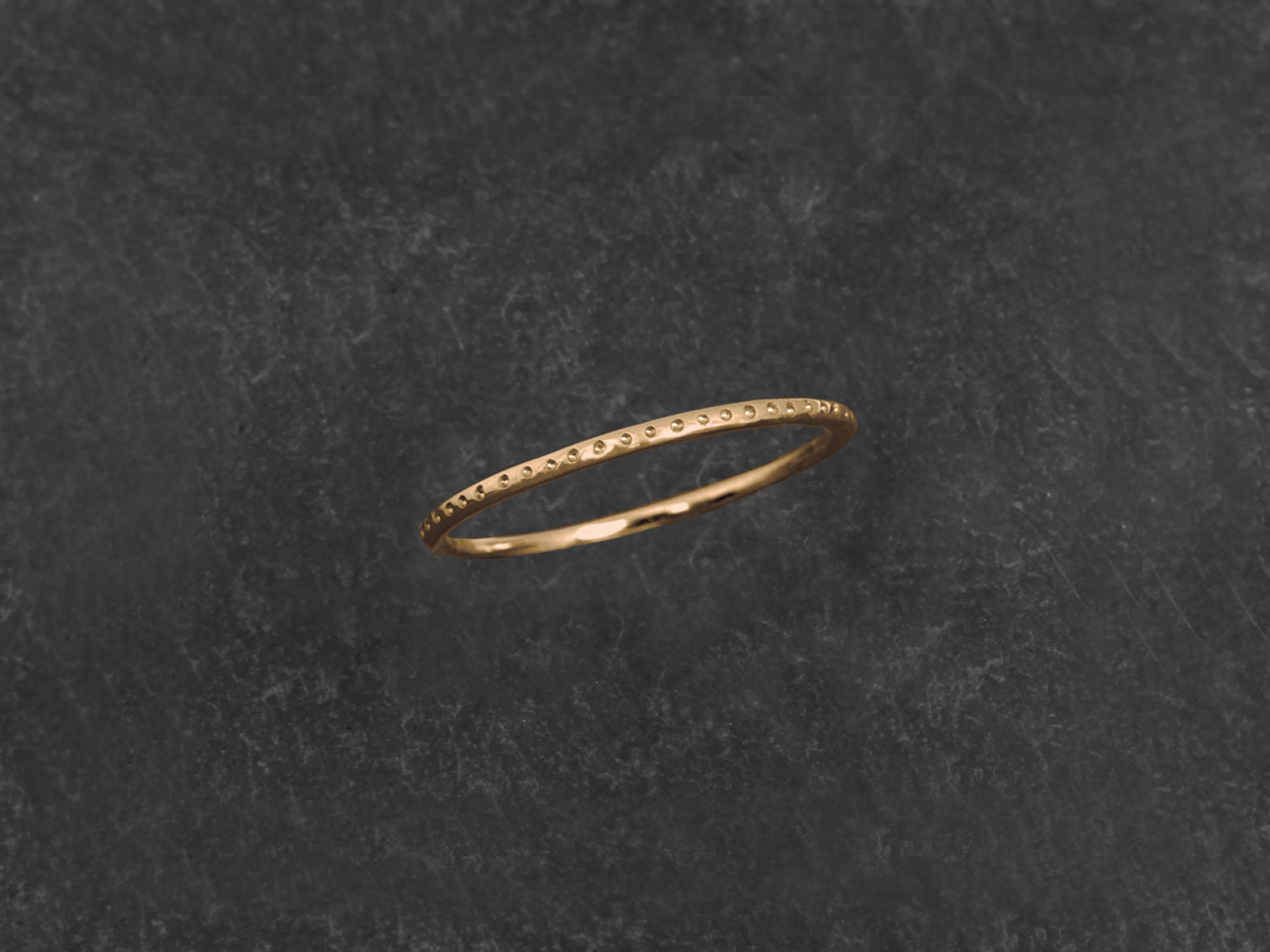 Bague Dots PM plaqué or