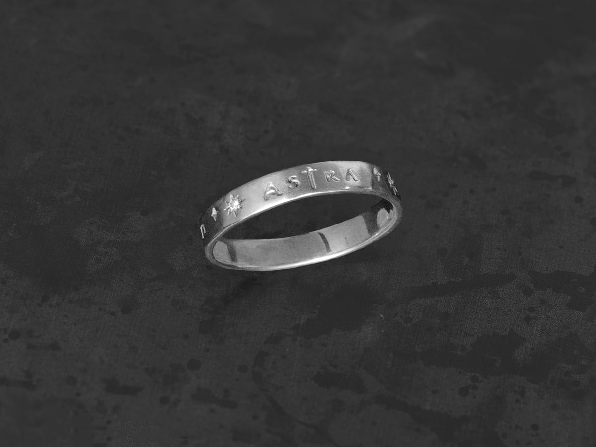Ad Astra diamond and platinum ring