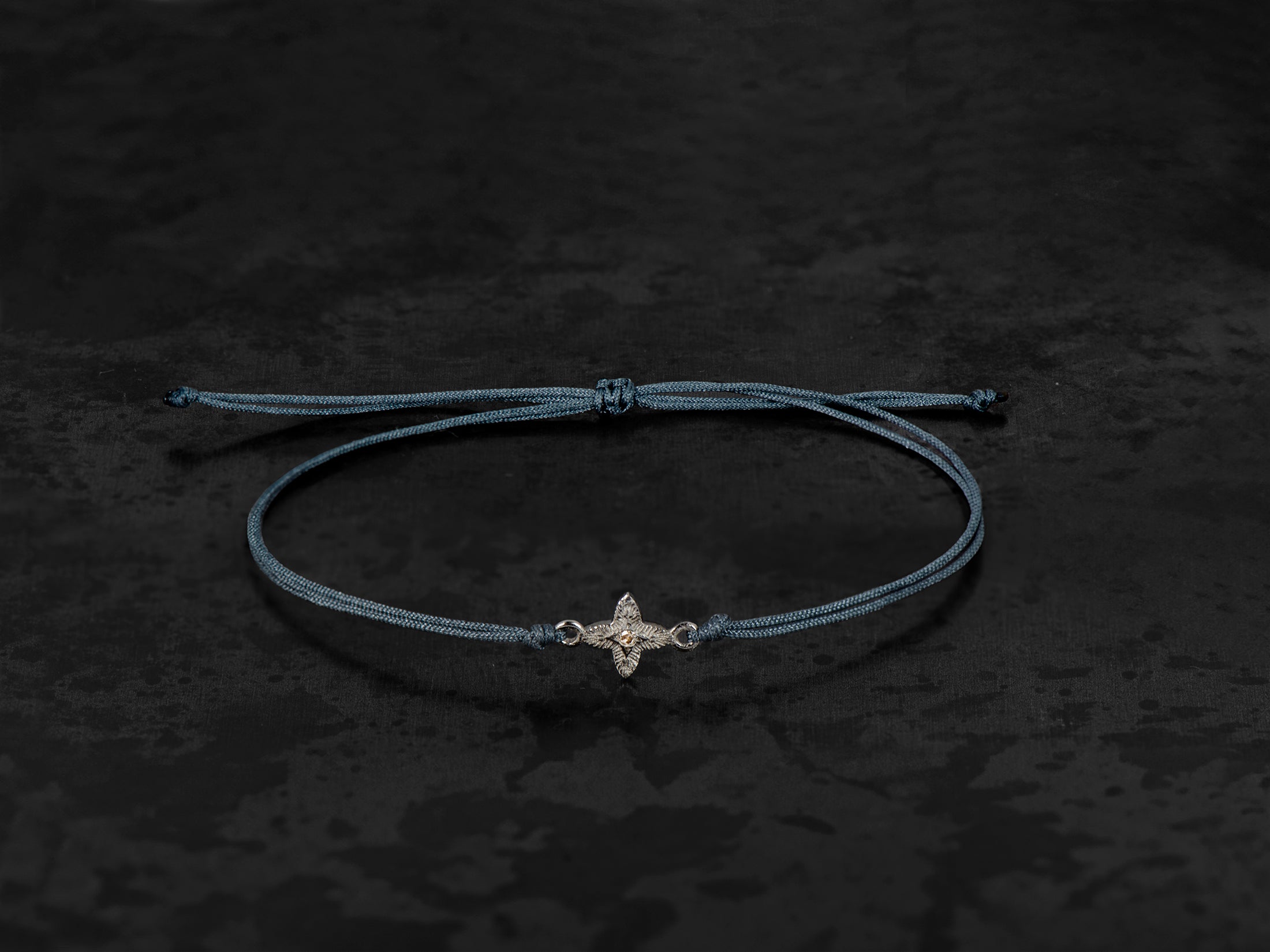 Bracelet charms magic 01 argent diamant champagne