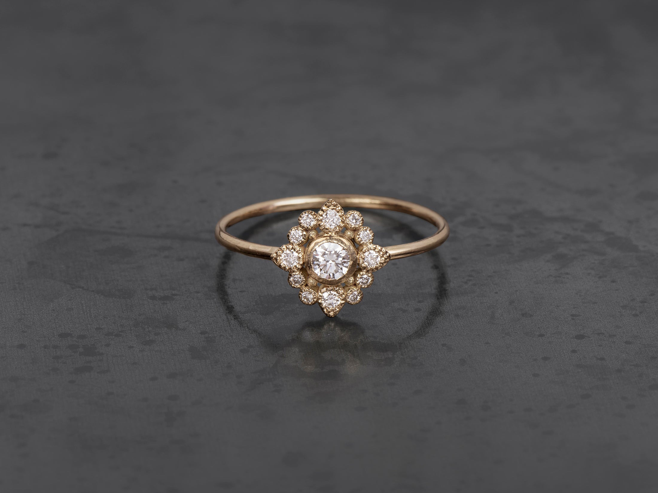 Bague Sagan Baby diamant 0,16cts or jaune
