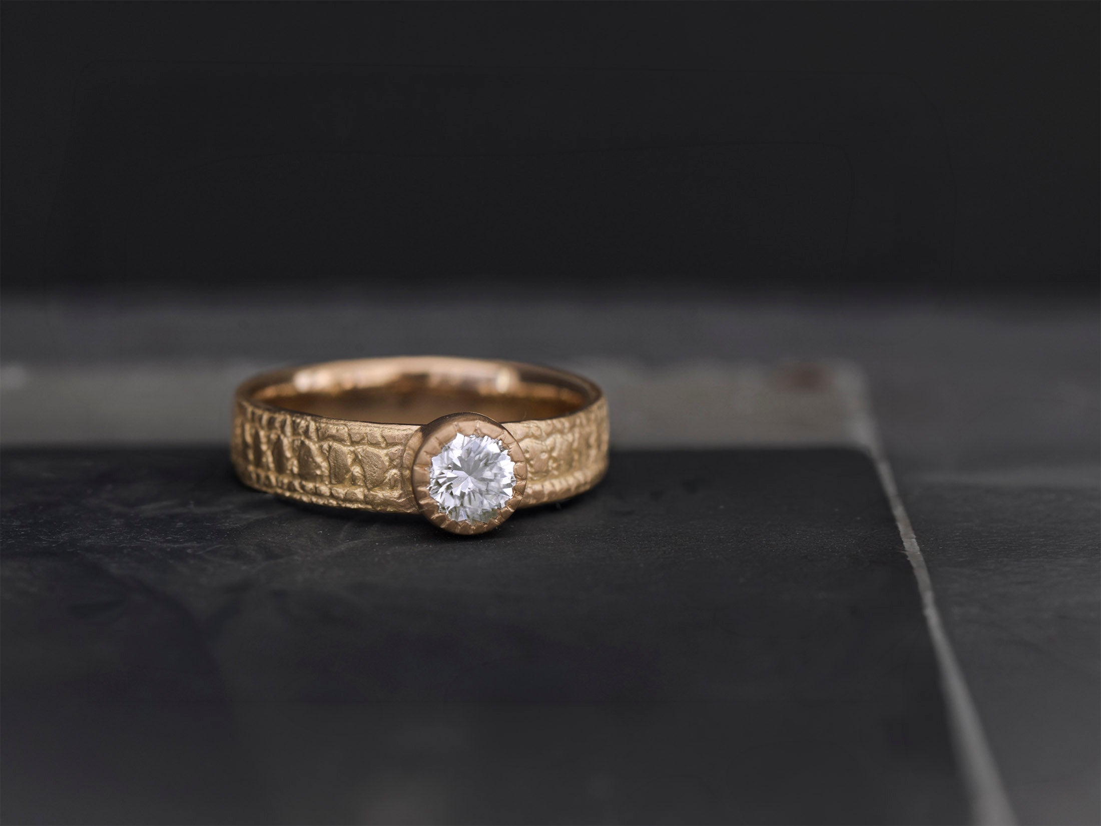Montage sur mesure d'un diamant de 1,09 cts