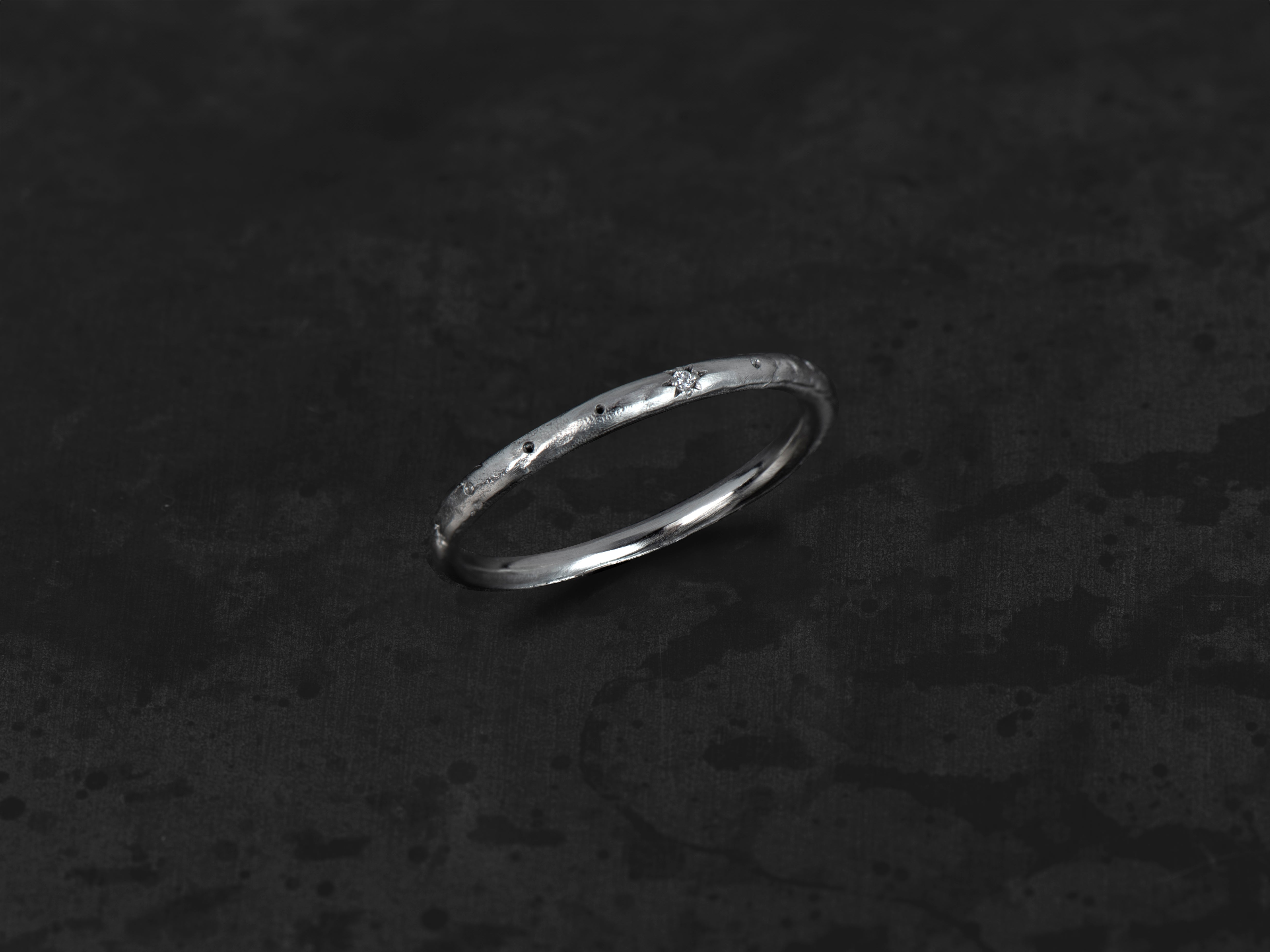 Anneau Marion platine 4 diamants
