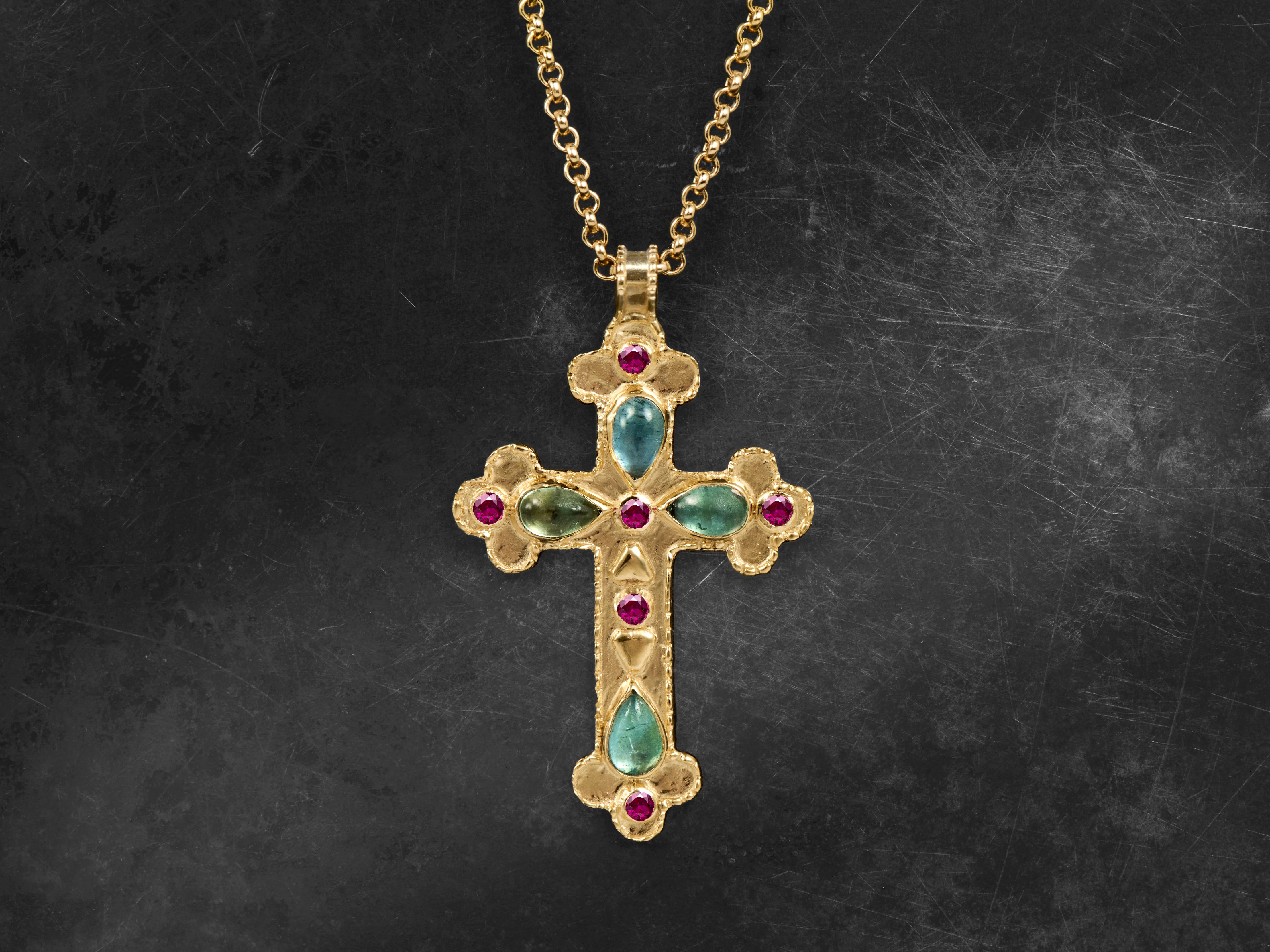 Ava turquoise vermeil necklace