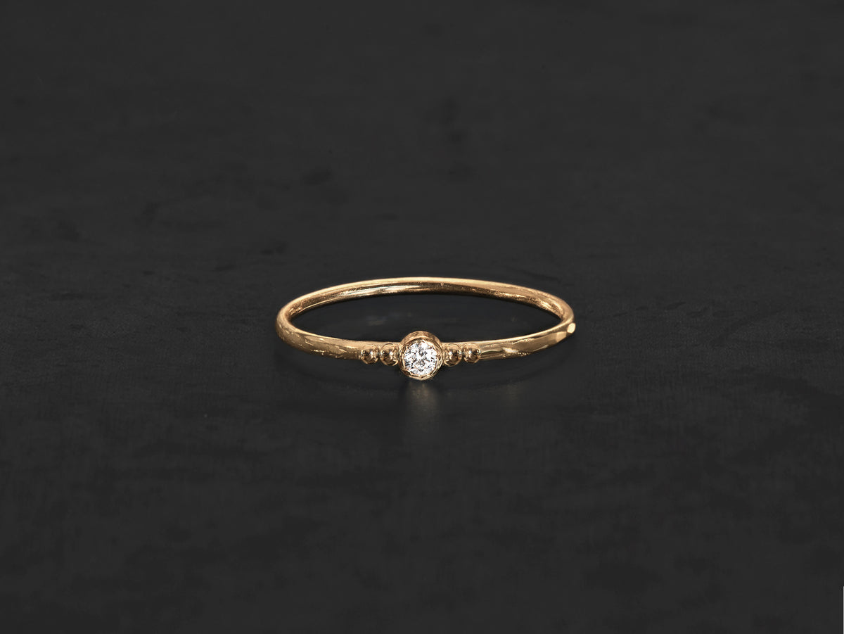 Bague Rhea 0,050cts diamant or jaune