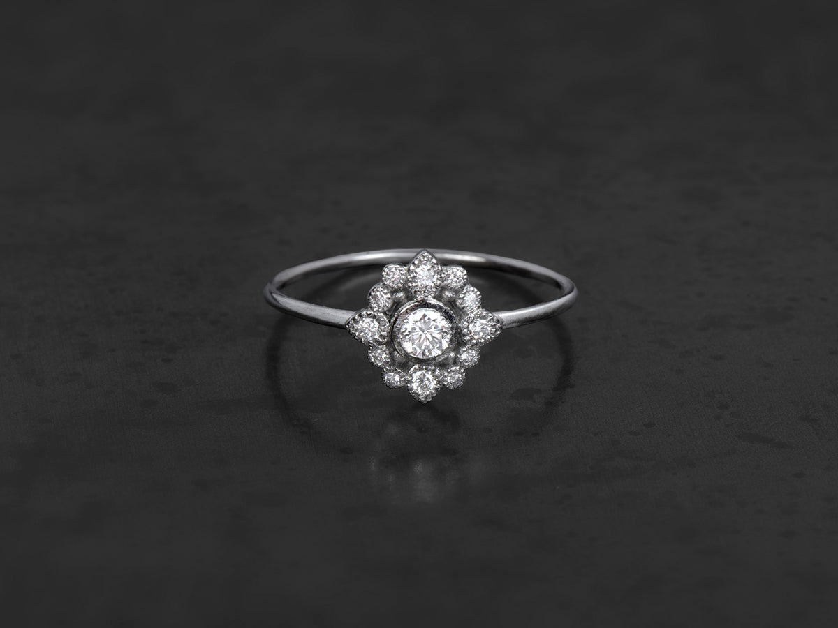 Sagan diamond ring 0.16ct platinum