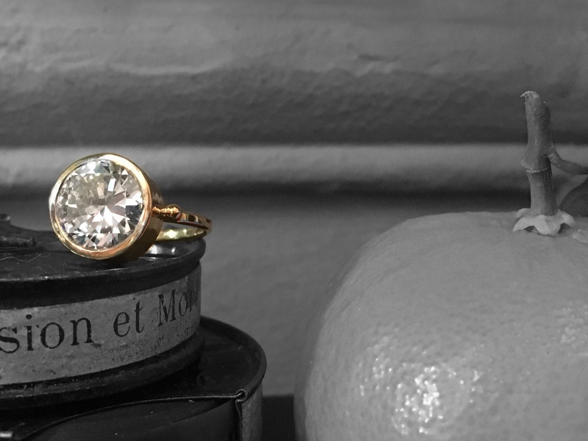 Bague Maxi Eve or jaune diamant